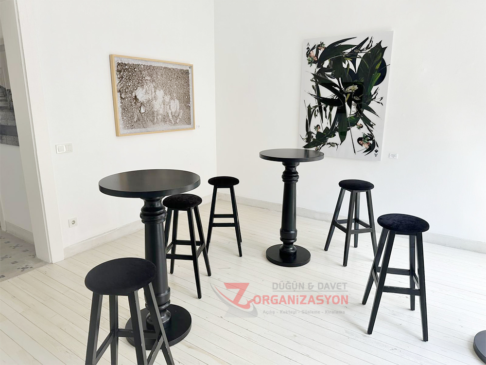 Siyah Bar Taburesi Kiralama | Kiralık Siyah Bar Taburesi