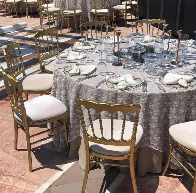 Gold Napoleon Chair Rental Service
